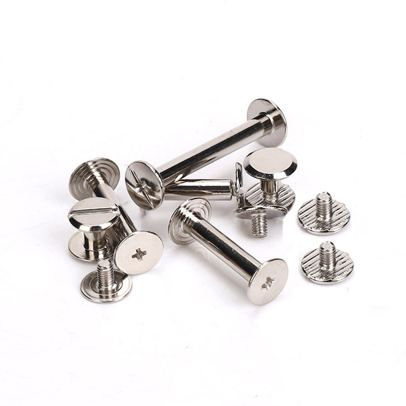 Body Jewelry Chicago - 10sets Binding Chicago Screws Silver Belt