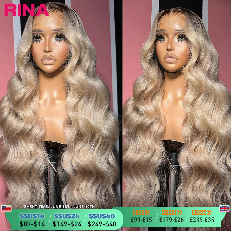 Body Jewelry Underwear - 13x6 Ombre Blonde With Root Colored