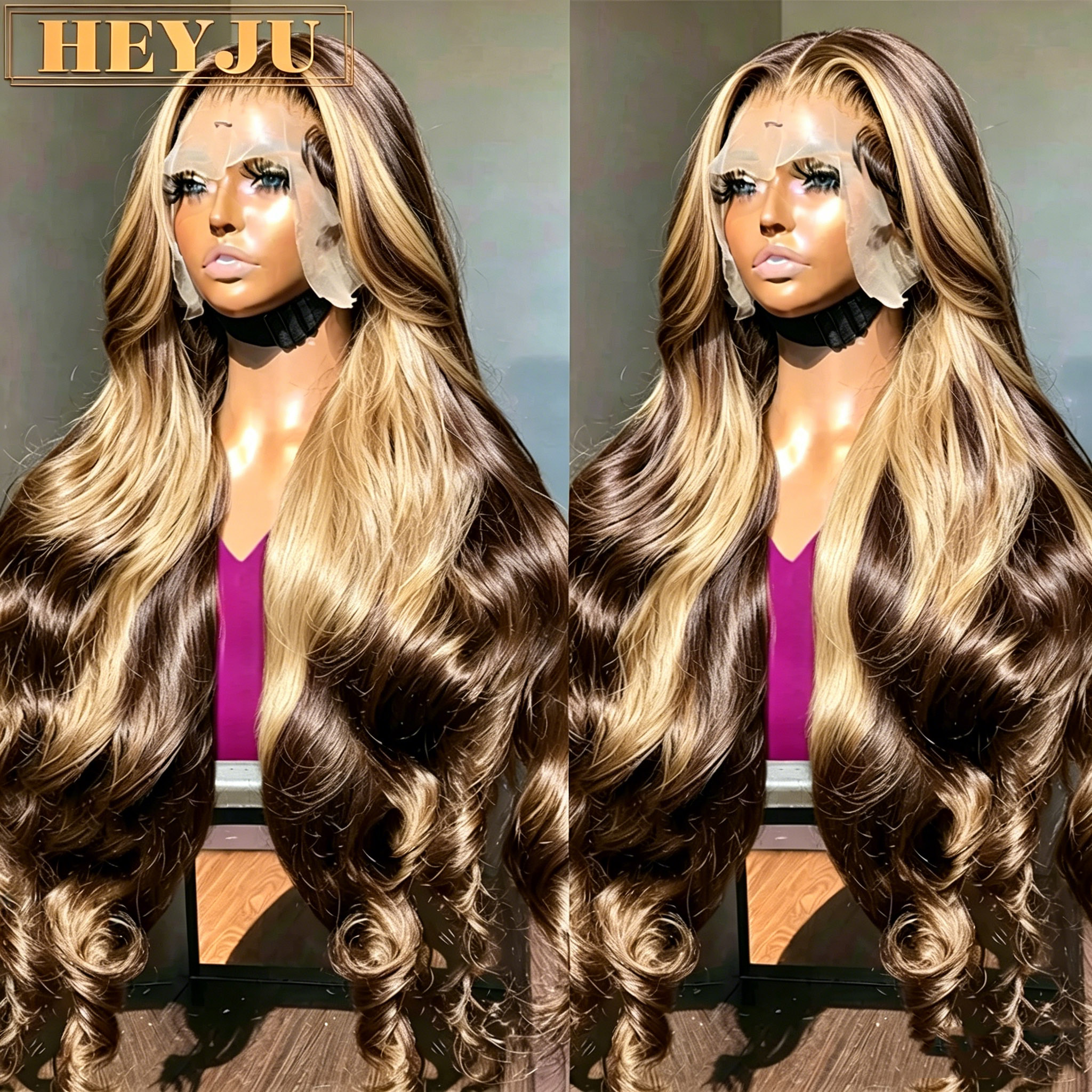 Body Jewelry Underwear - 30 Inch Colored Highlight Human Hair