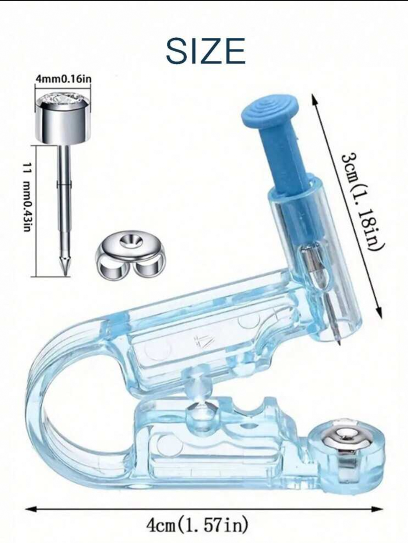 Body Jewelry Ear Piercing - 1pc Disposable Ear Piercing Gun Set,