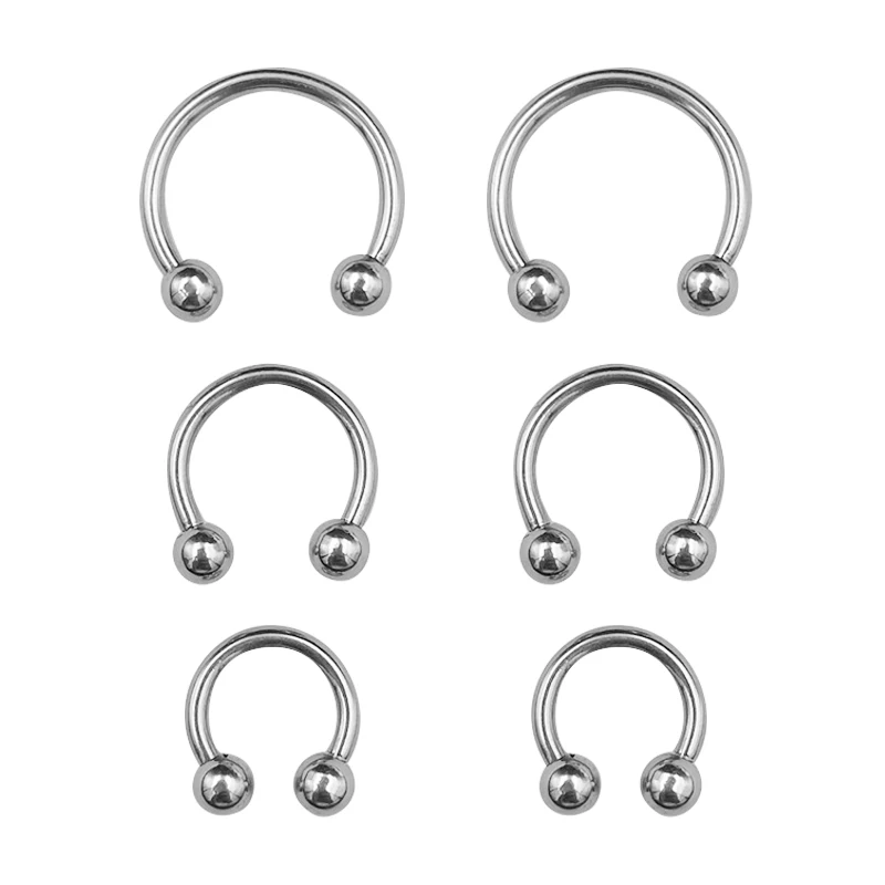 Body Jewelry Changing Kit - 6PCS/Set Stainless Steel Nose Ring Nose
