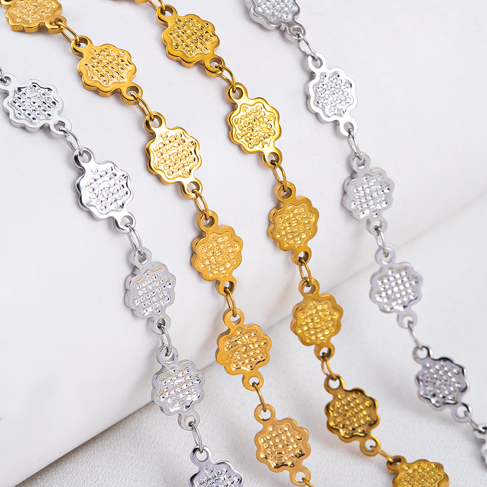 1meter Striped Flower Stainles - Body Jewelry Necklace review and price