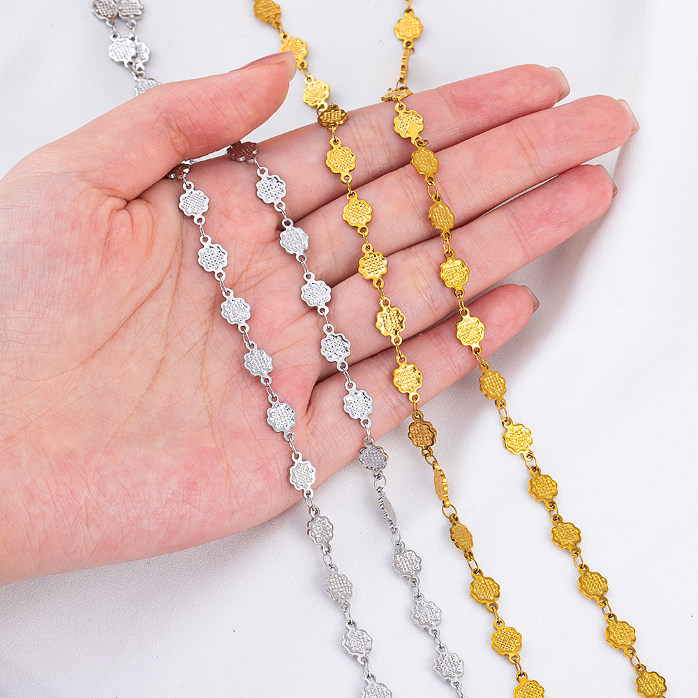 1meter Striped Flower Stainles - Body Jewelry Necklace review and price