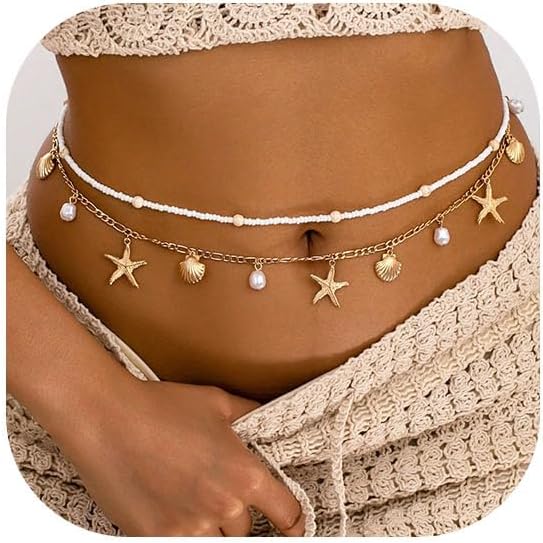 Starfish Waist Chain Women Adj - Body Jewelry Online review and price