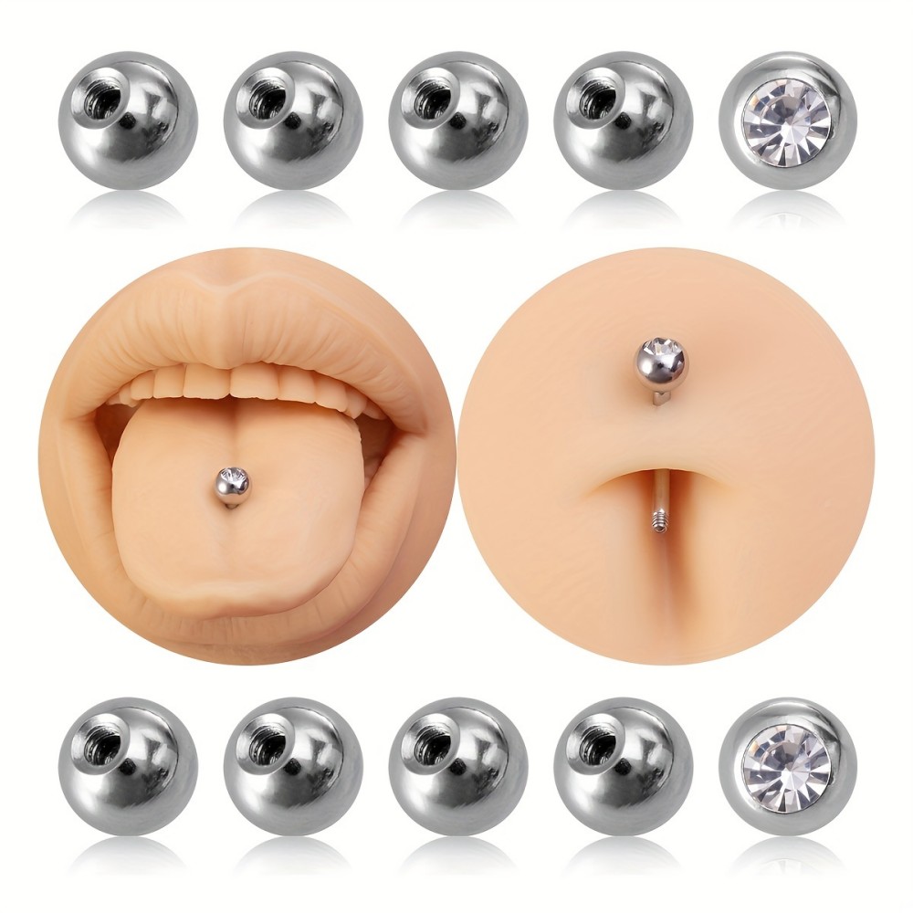 10pcs Piercing Balls 3mm 5mm S - Body Jewelry Stores review and price