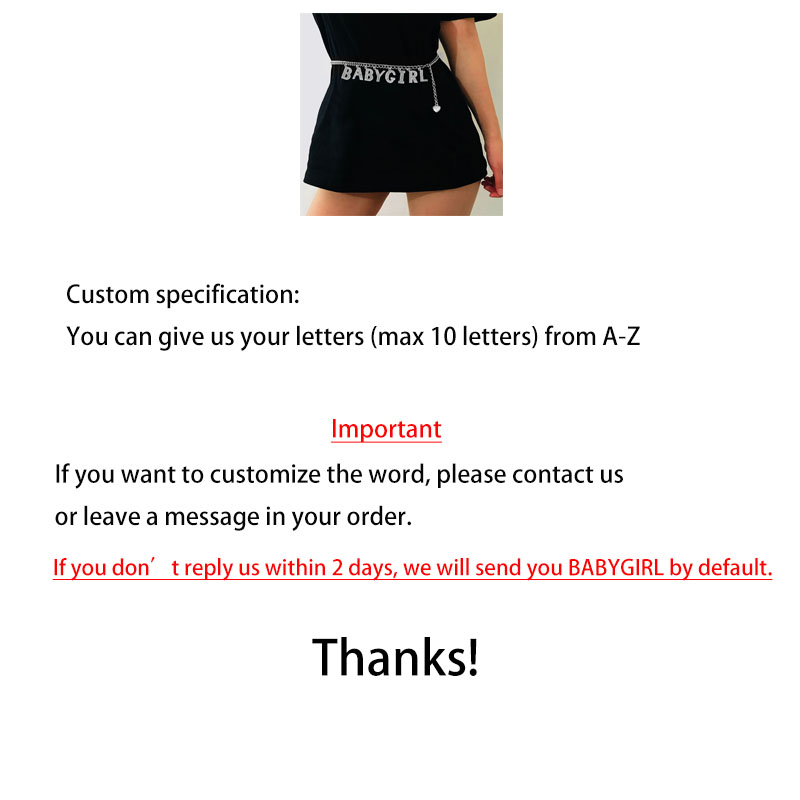 Custom Rhinestone Letters Baby - Body Jewelry Waist review and price