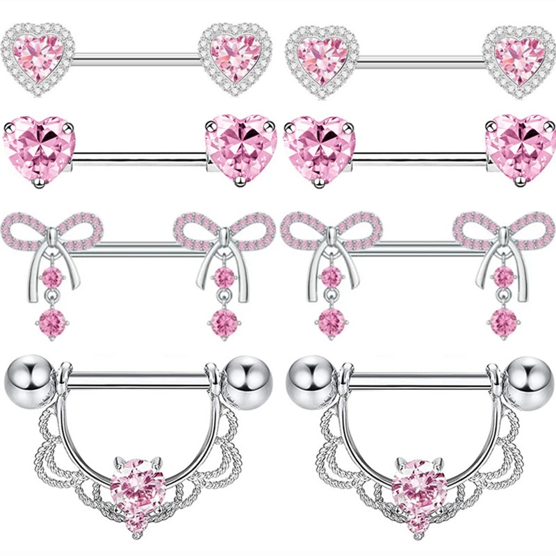 4Pair Butterlfy Nipple Piercin - Body Jewelry Changing Kit review and price