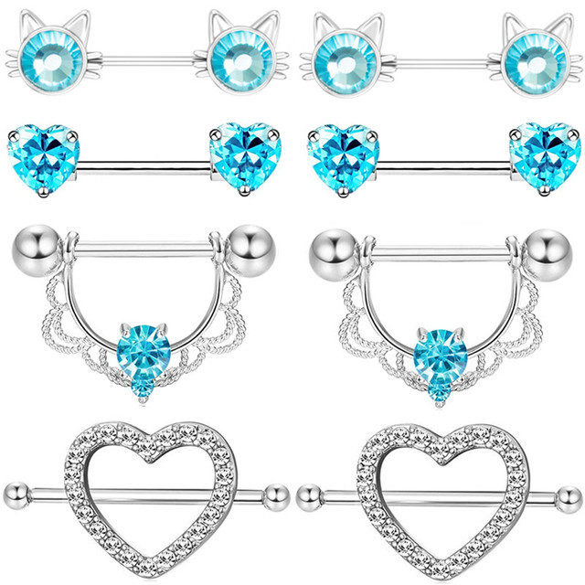 4Pair Butterlfy Nipple Piercin - Body Jewelry Changing Kit review and price