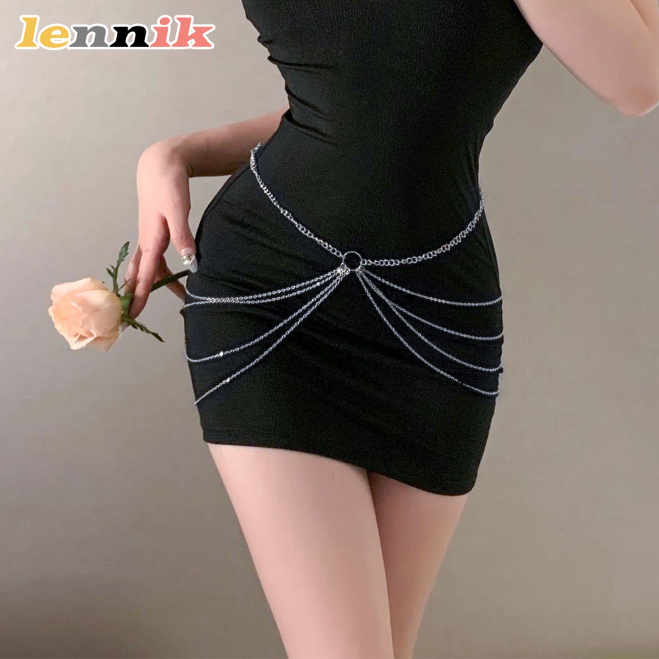 LENNIK Tassel Metal Multi-Laye - Body Jewelry Online review and price