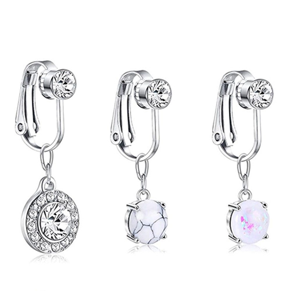 Accessories Clip On Earrings C - Body Jewelry Belly Button Rings review and price