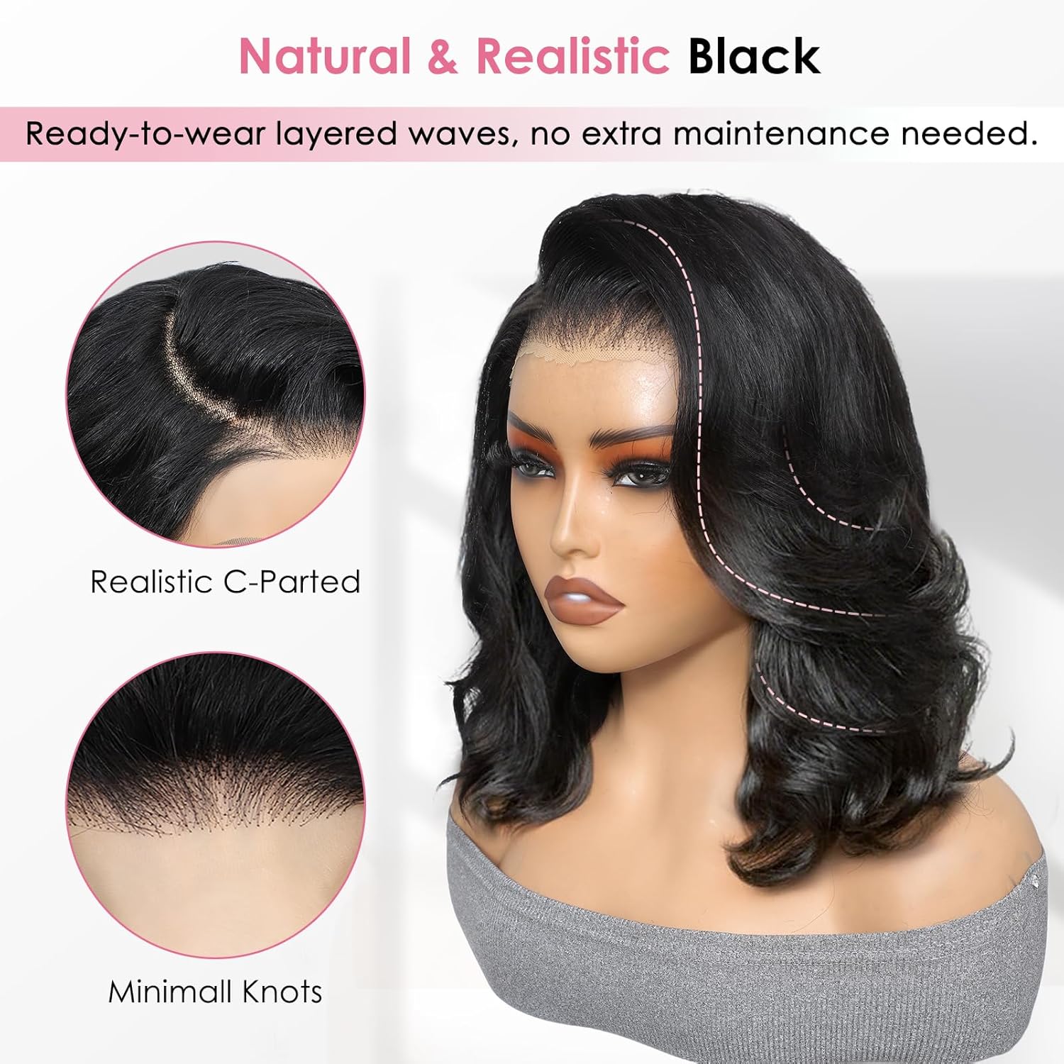 5X5 4X4 Glueless Body Wave Bob - Body Jewelry Underwear review and price