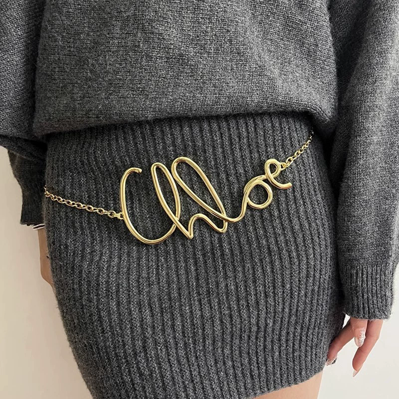 2025 New Retro Gold Letter Wai - Body Jewelry Waist review and price
