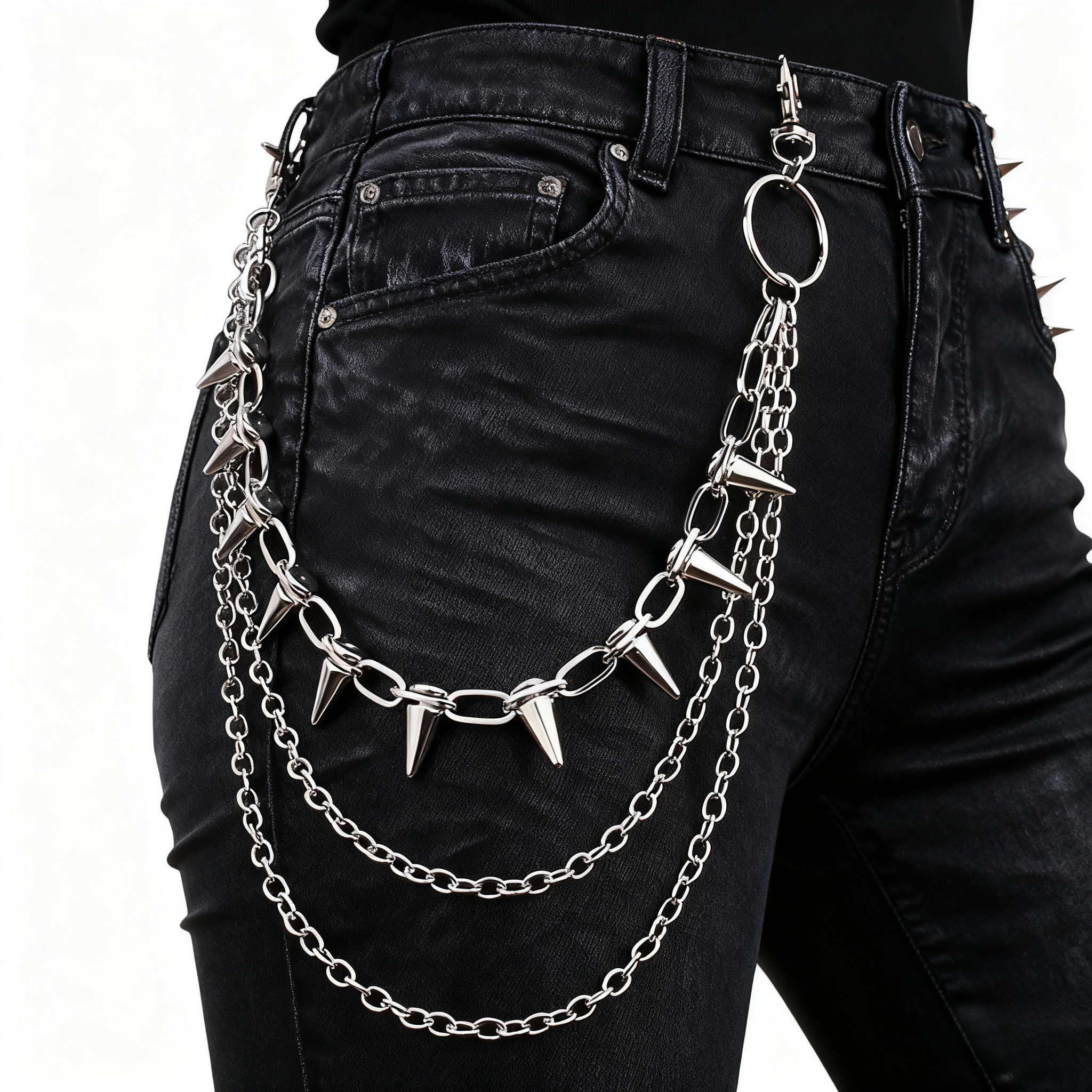 Unisex Hip Hop Punk Rock Metal - Body Jewelry Waist review and price