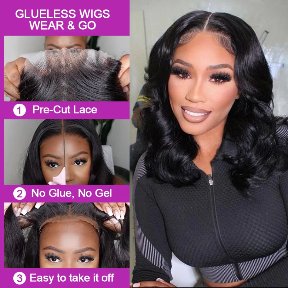 4X4 5X5 Glueless Bob Body Wave - Body Jewelry Underwear review and price