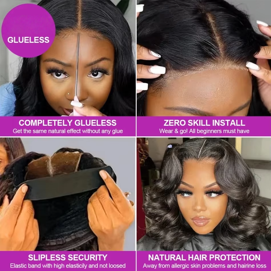 4X4 5X5 Glueless Bob Body Wave - Body Jewelry Underwear review and price