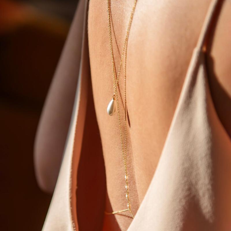 Simple Multilayer Pearl Back D - Body Jewelry Necklace review and price