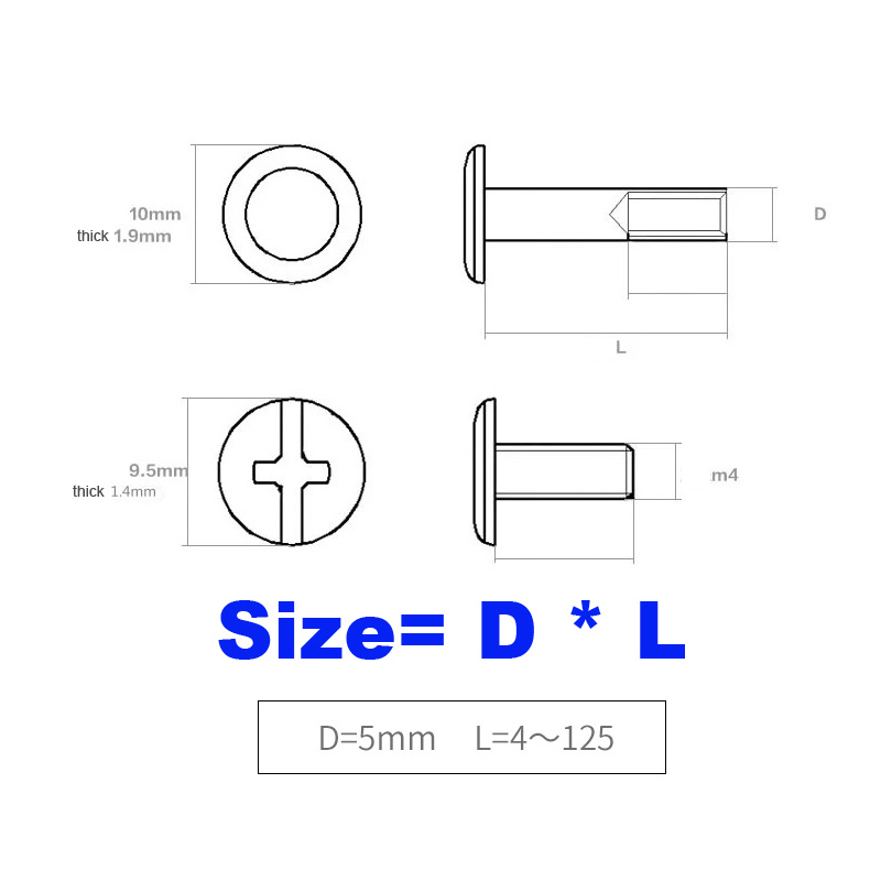 2/10pcs M5x4-150mm Golden Silv - Body Jewelry Chicago review and price