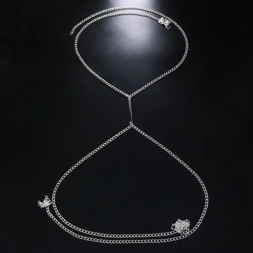 Sexy Metal Chest Chain Harness - Body Jewelry In Bulk review and price
