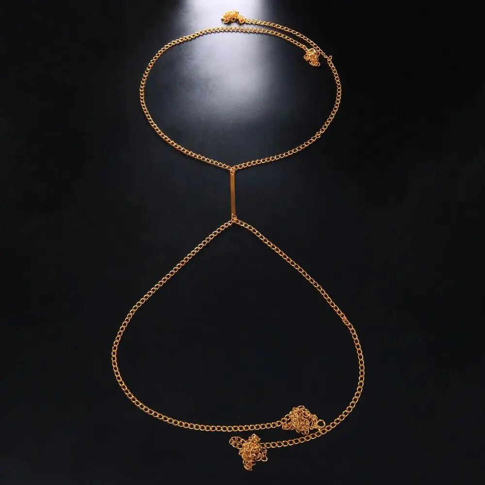 Sexy Metal Chest Chain Harness - Body Jewelry In Bulk review and price