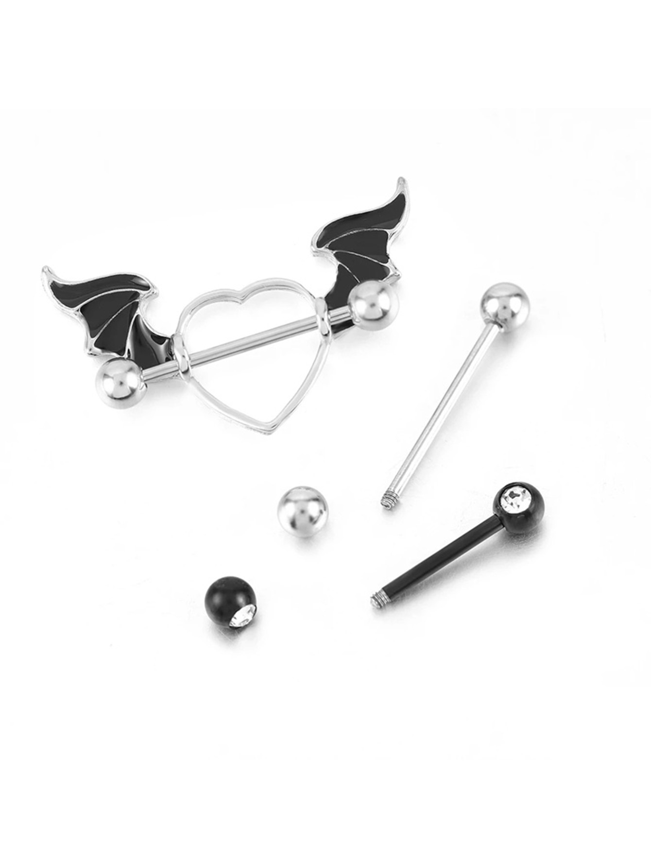 2pcs Stainless Steel 14G Black - Body Jewelry Changing Kit review and price