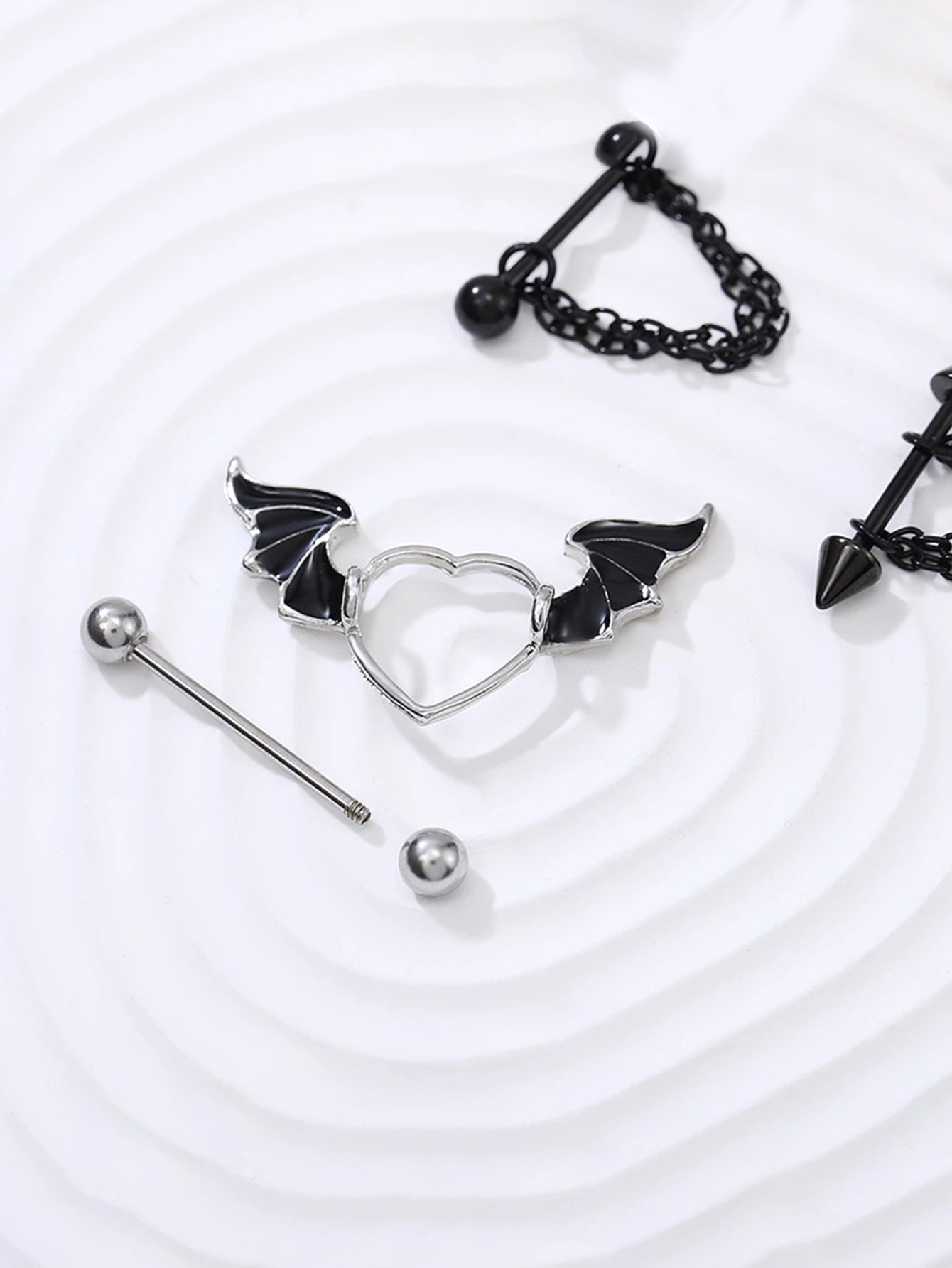 2pcs Stainless Steel 14G Black - Body Jewelry Changing Kit review and price