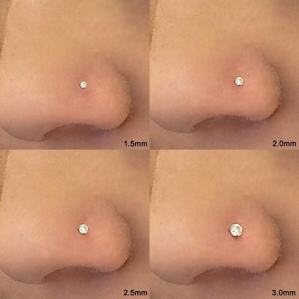 8Pcs 20G Zircon Nose Studs Set - Body Jewelry Changing Kit review and price