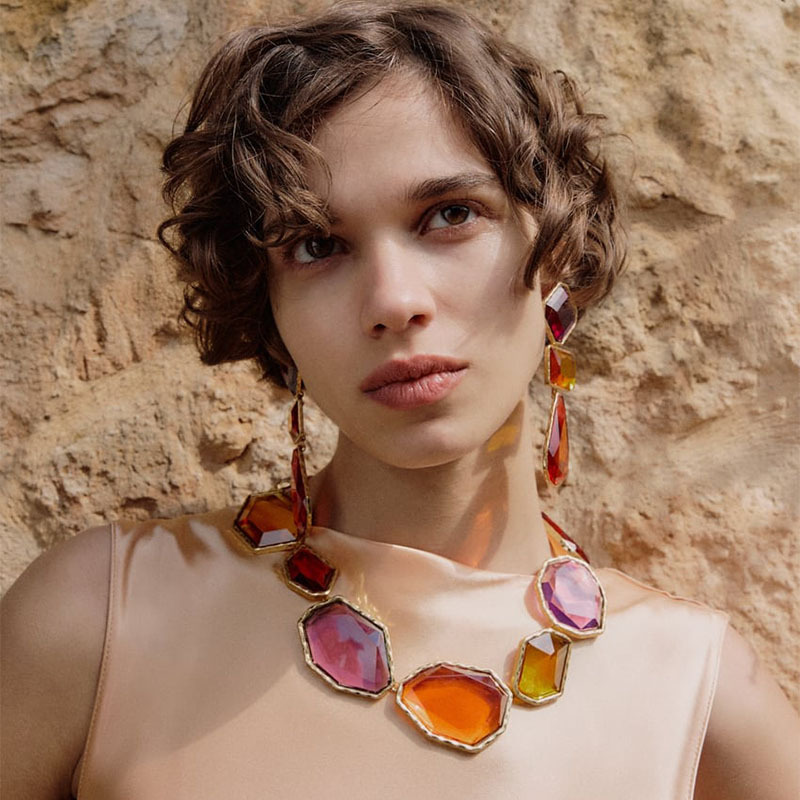 Best Lady Colorful Synthetic G - Body Jewelry Necklace review and price