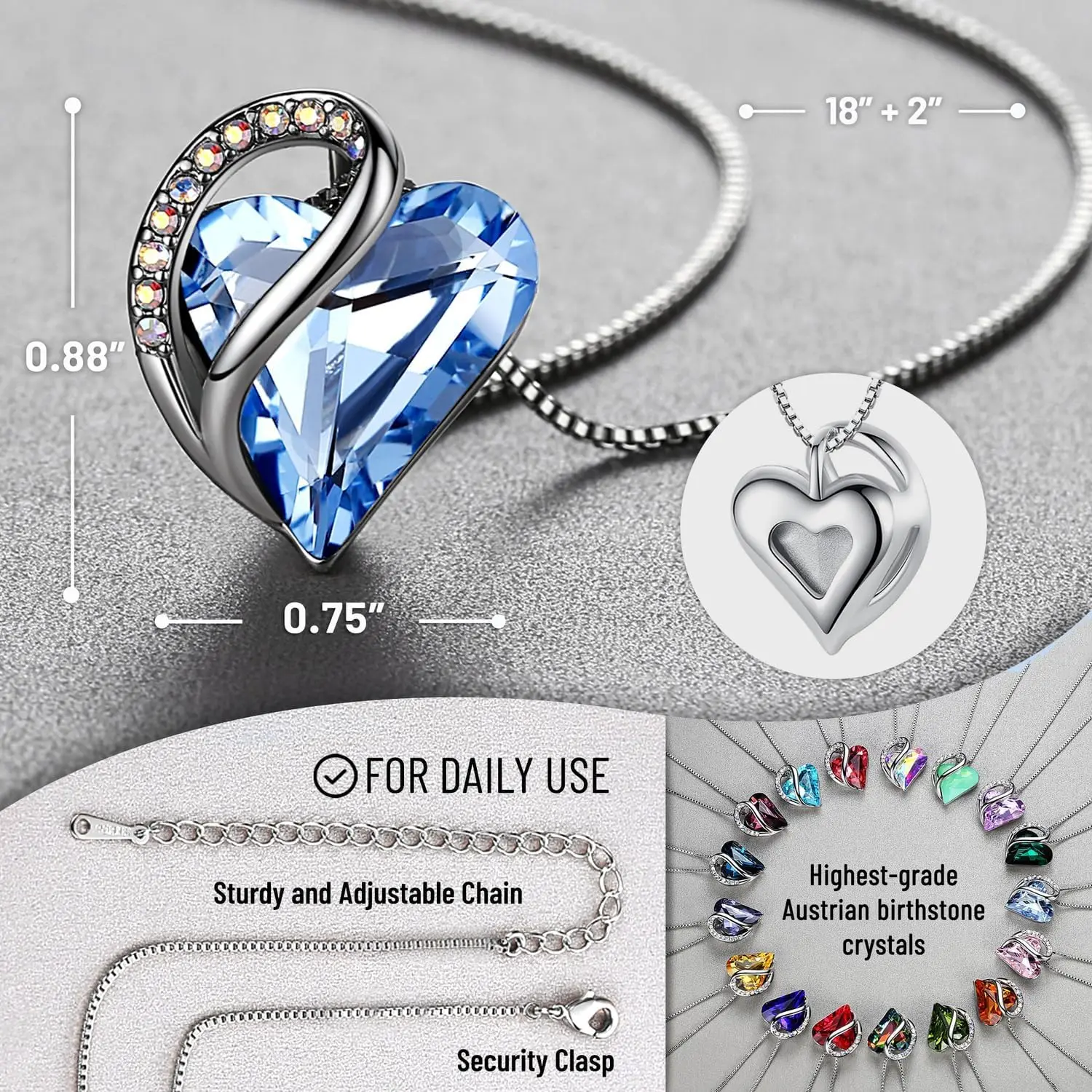 Gifts for Mom, Infinity Heart  - Body Jewelry Necklace review and price