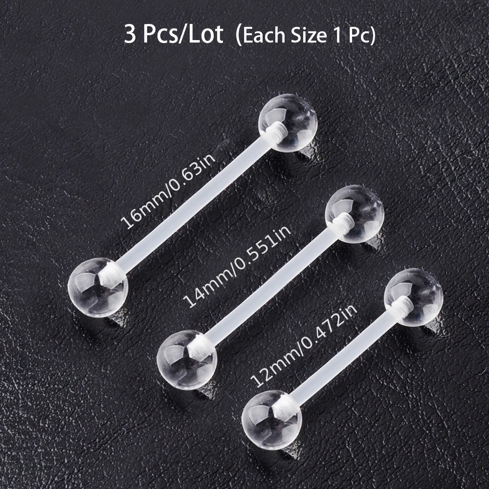 3pcs/Set (Each Size 1pc) Soft  - Body Jewelry Stores review and price