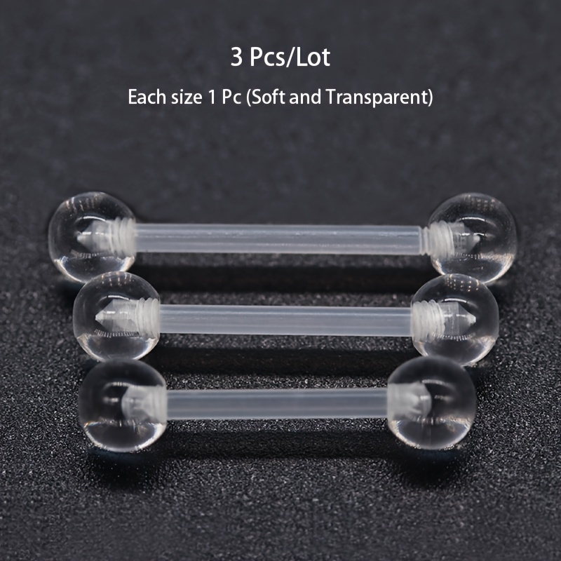 3pcs/Set (Each Size 1pc) Soft  - Body Jewelry Stores review and price