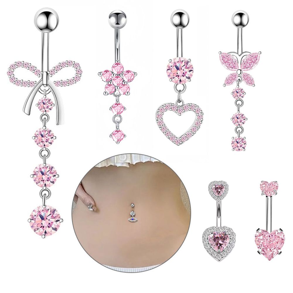 Stainless Steel Bow Belly Butt - Body Jewelry Belly Button Rings review and price