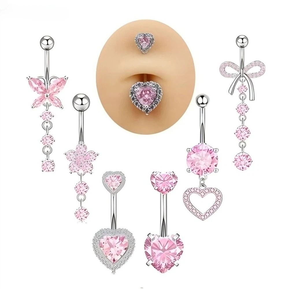 Stainless Steel Bow Belly Butt - Body Jewelry Belly Button Rings review and price