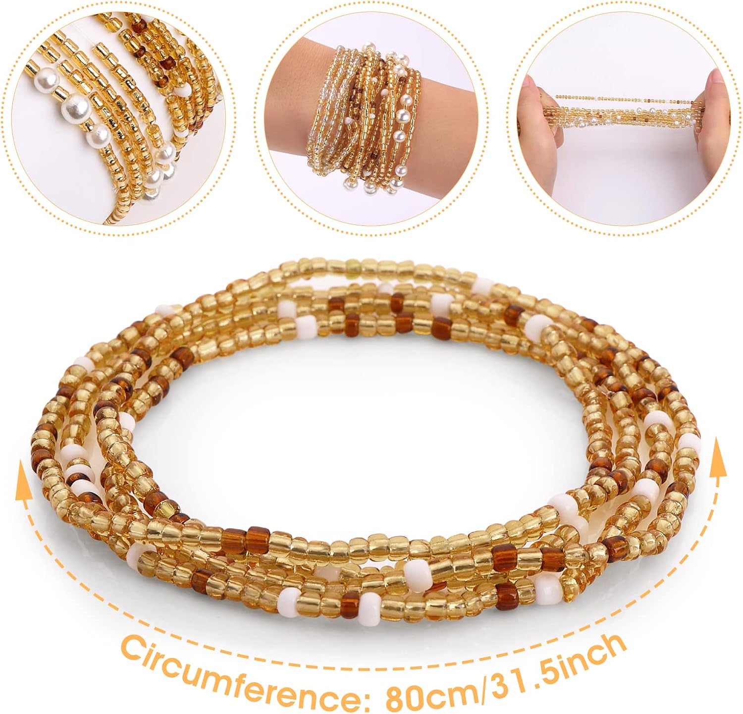 Waist Beads for Women Belly Be - Body Jewelry Waist review and price
