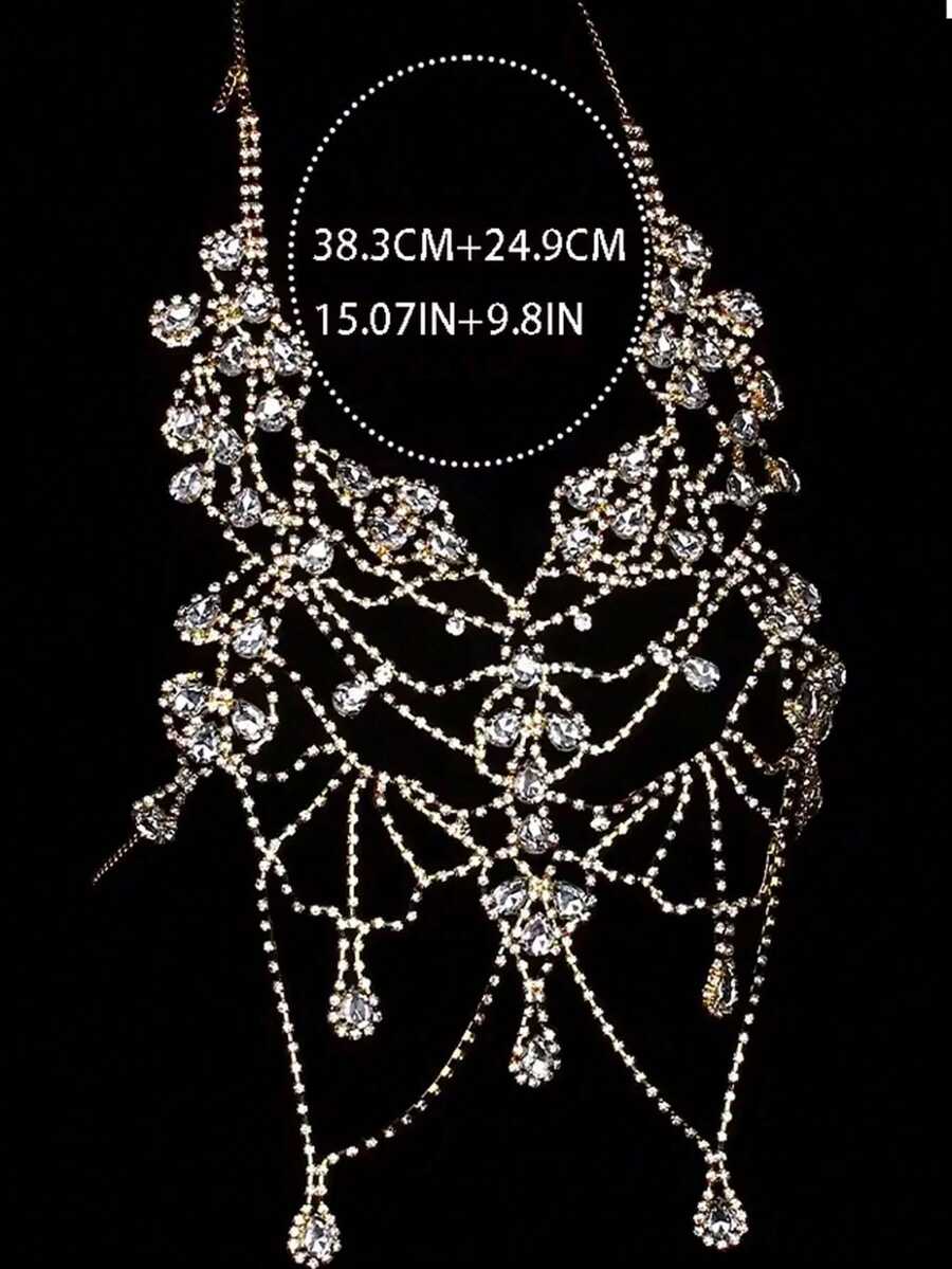 Rhinestone Body Chain Bra Neck - Body Jewelry Chains review and price