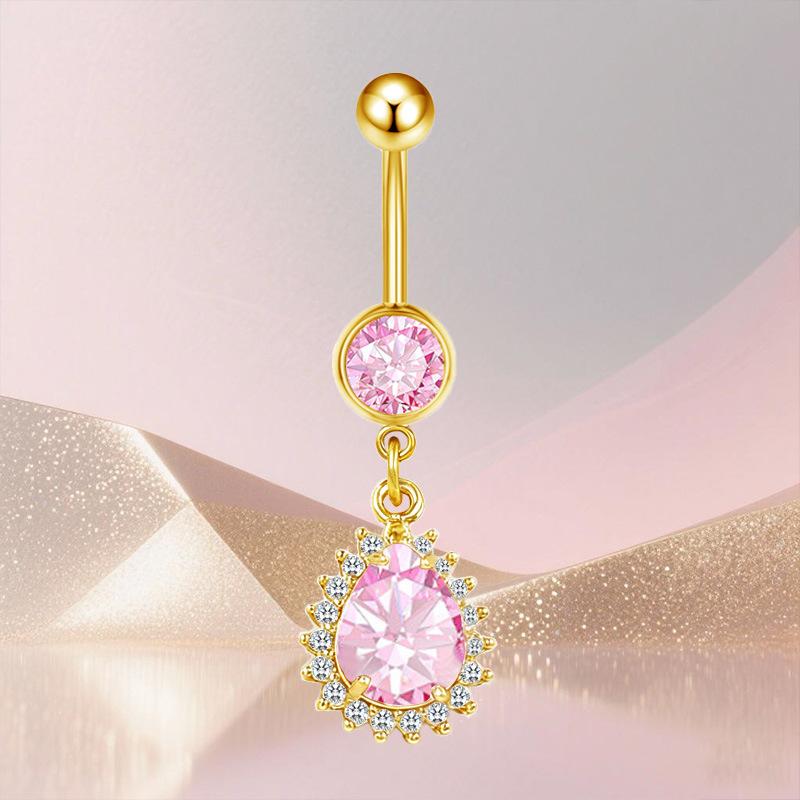 Fashion Heart Belly Button Rin - Body Jewelry Belly Button Rings review and price