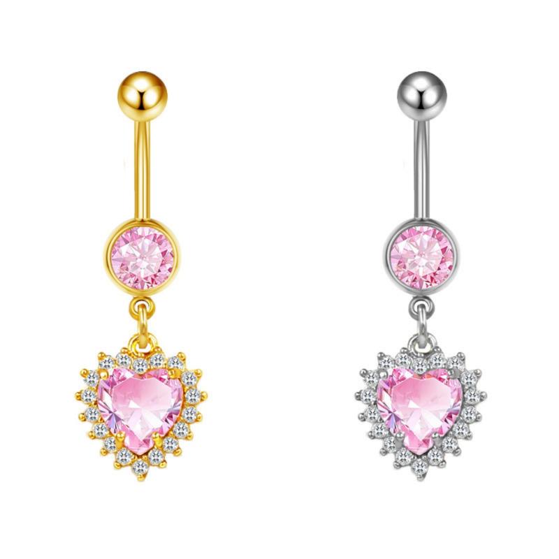 Fashion Heart Belly Button Rin - Body Jewelry Belly Button Rings review and price
