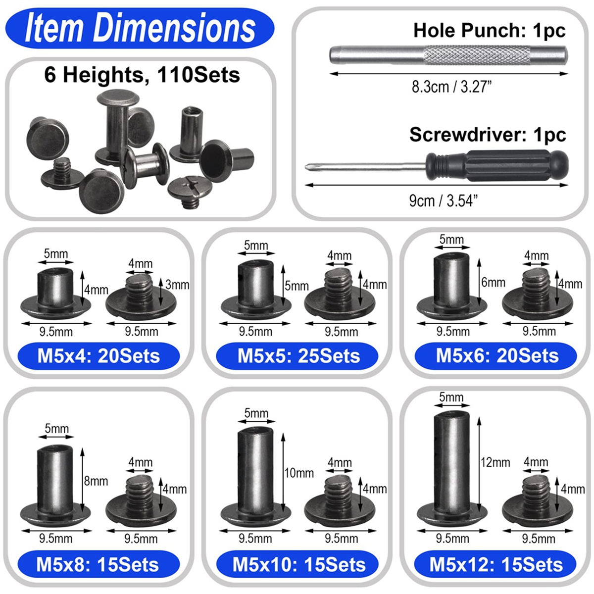 Chicago Screw Leather Rivets A - Body Jewelry Chicago review and price