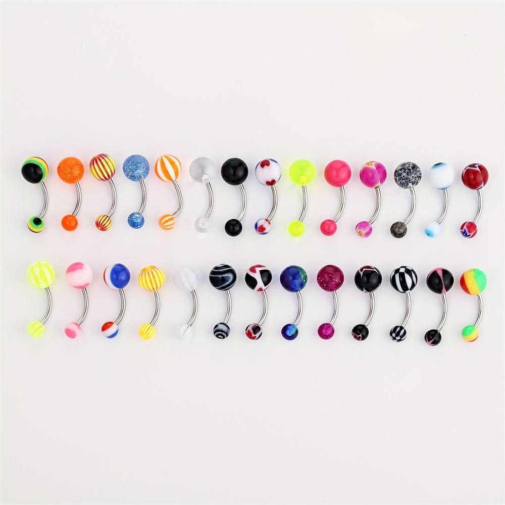 10pcs/set Mixed Color Acrylic  - Body Jewelry Changing Kit review and price