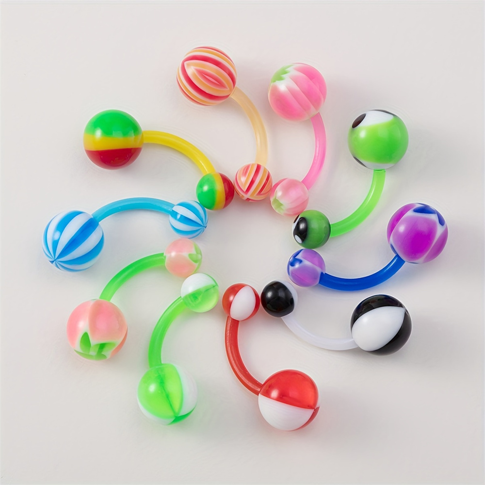 10pcs/set Mixed Color Acrylic  - Body Jewelry Changing Kit review and price