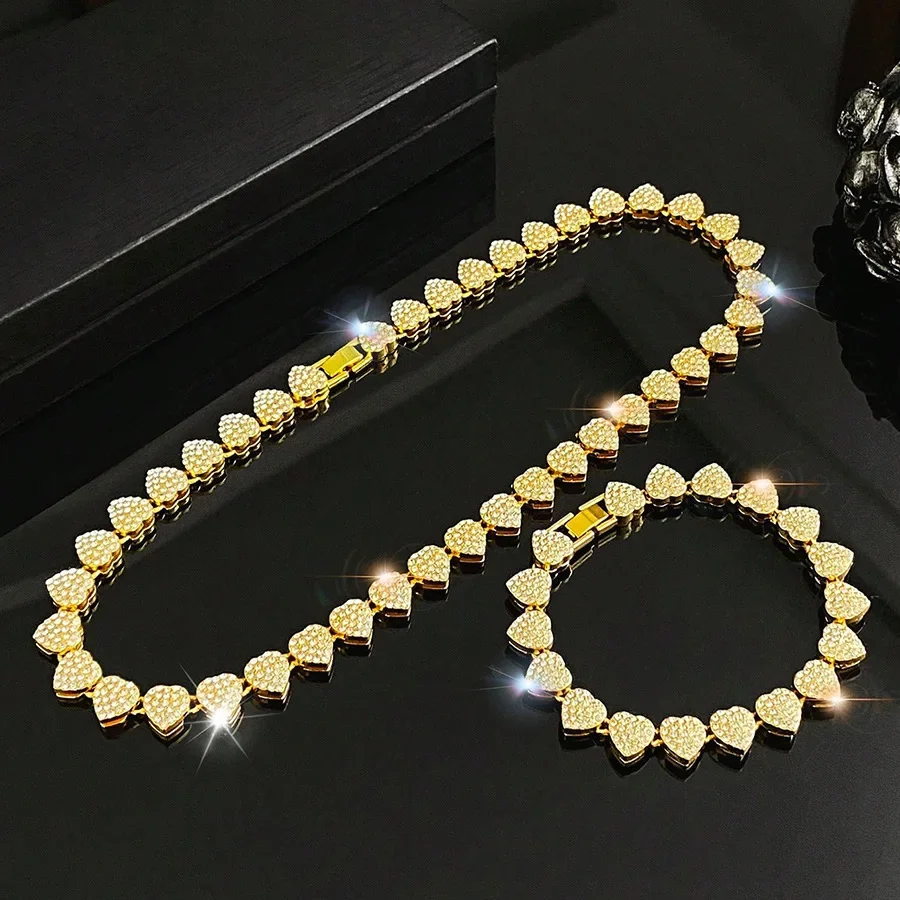 45CM New Hip Hop Tennis Chain  - Body Jewelry Necklace review and price