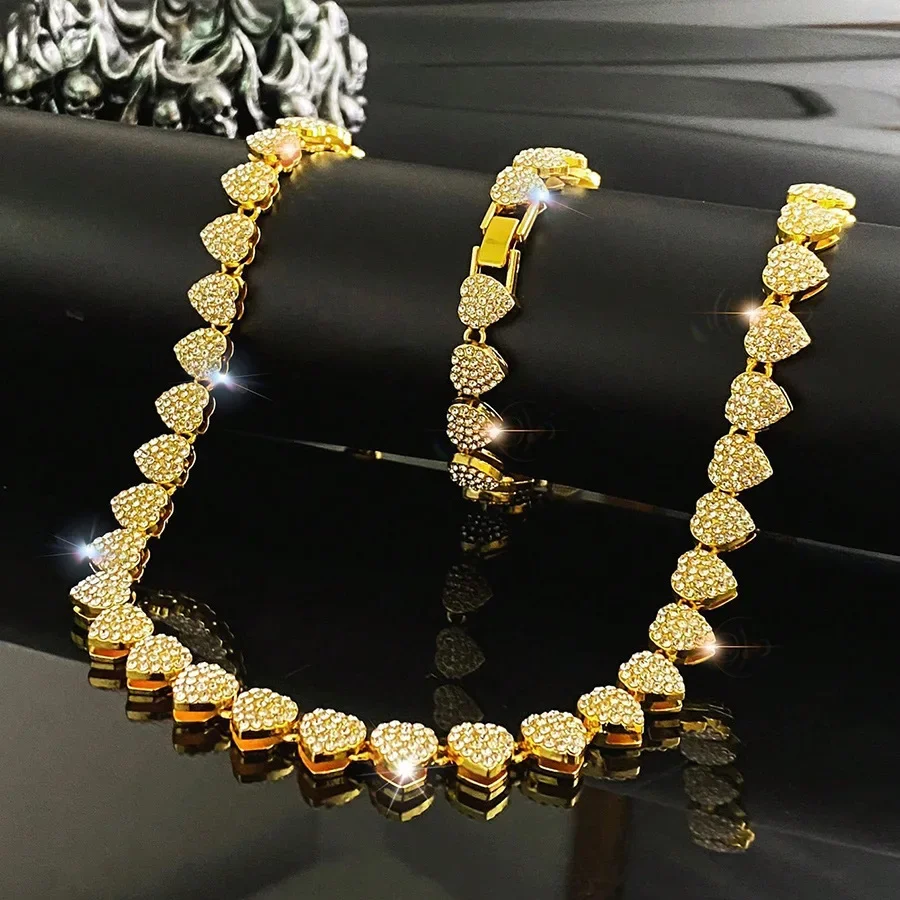 45CM New Hip Hop Tennis Chain  - Body Jewelry Necklace review and price
