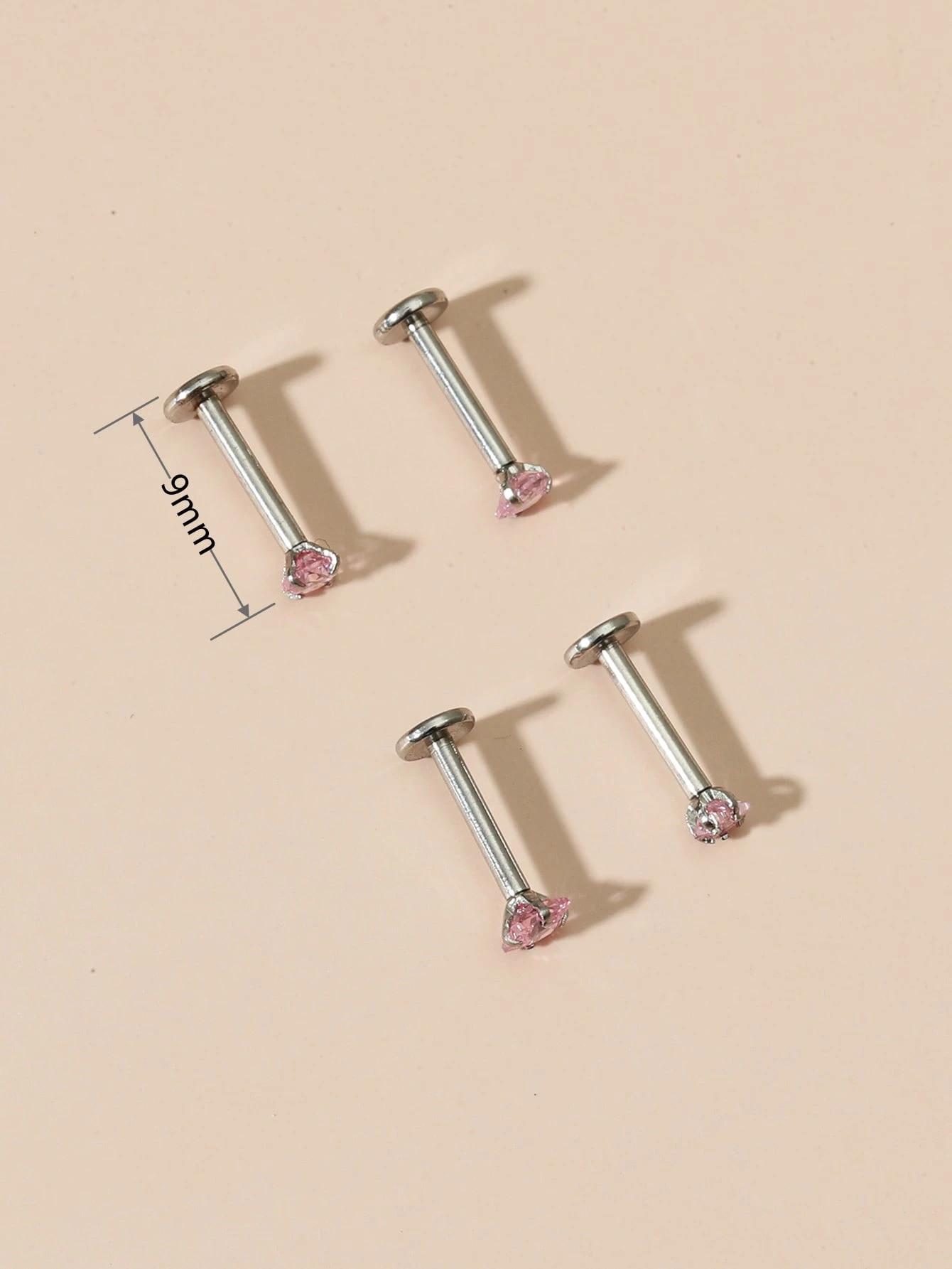 4pcs Set Cubic Zirconia Labret - Body Jewelry Changing Kit review and price