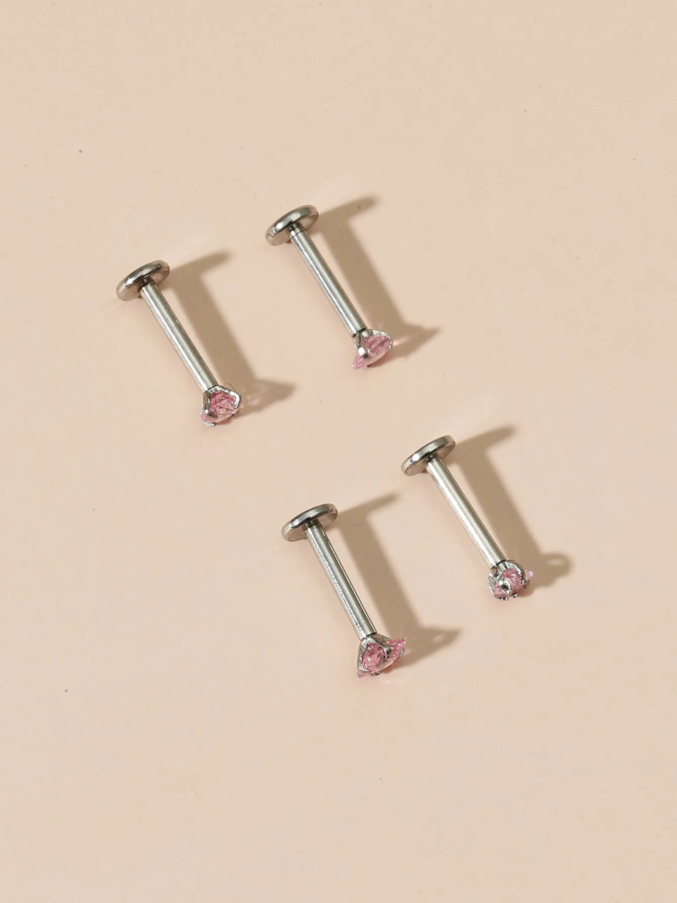 4pcs Set Cubic Zirconia Labret - Body Jewelry Changing Kit review and price