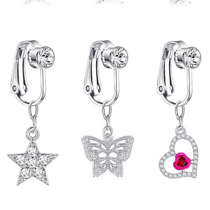 Belly Button Nail Zircon Y2K H - Body Jewelry Belly Button Rings review and price