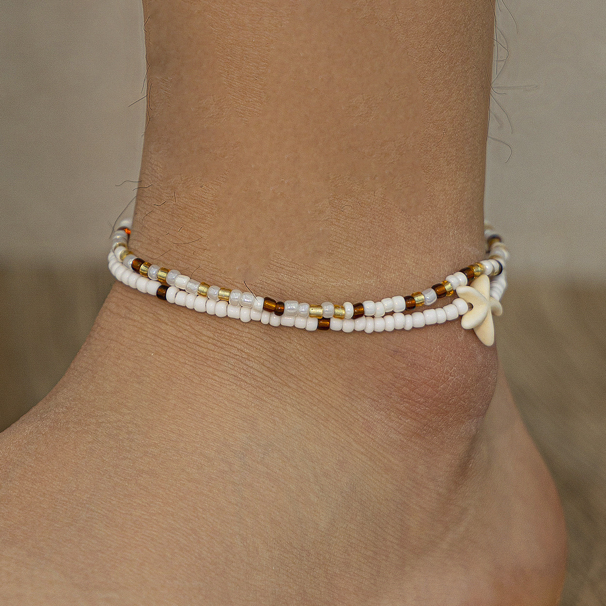 Bohemian style rice bead ankle - Body Jewelry High End review and price