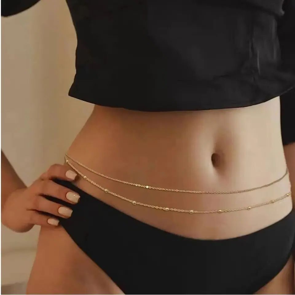 HipHop Double Layers Belly Cha - Body Jewelry Waist review and price