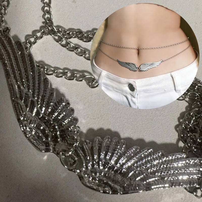 Double Layer Wings Angel Waist - Body Jewelry Waist review and price