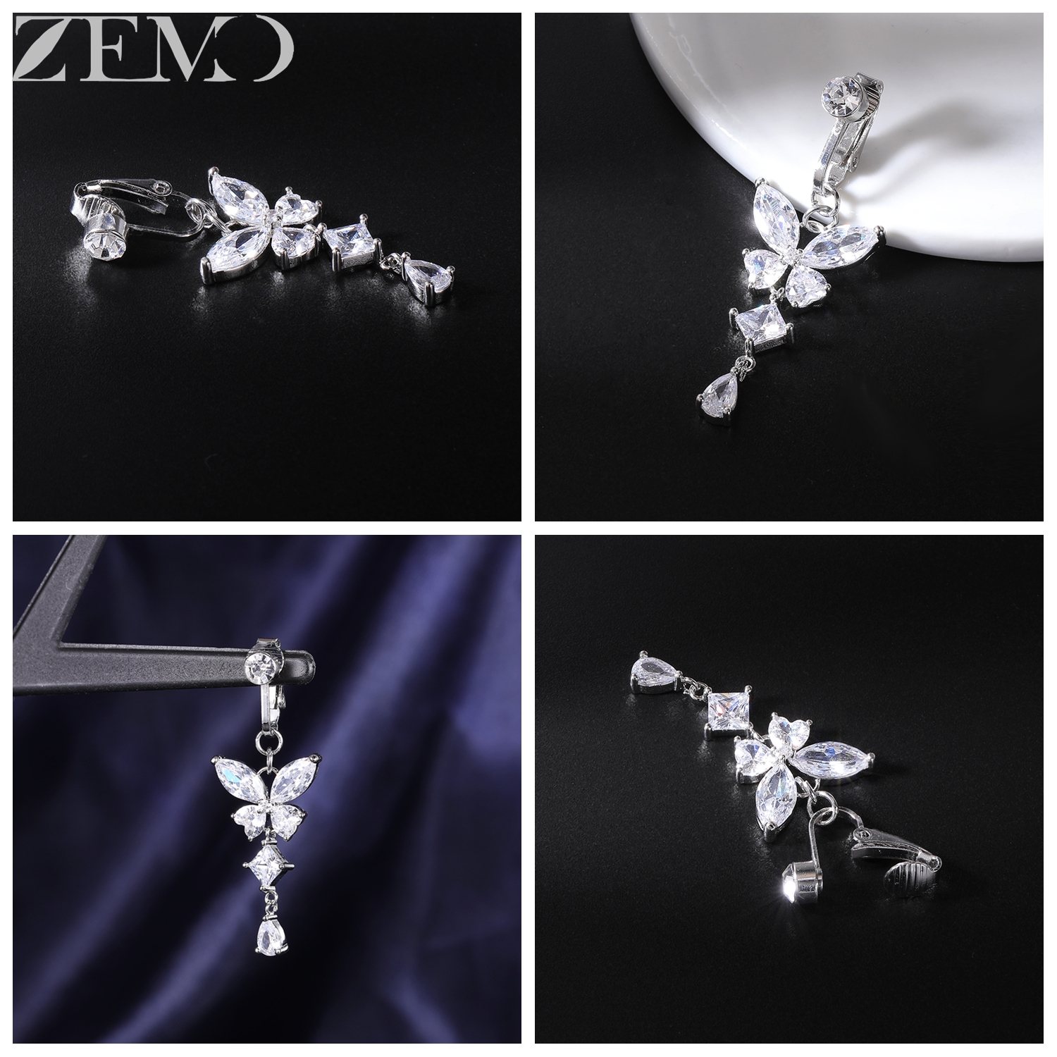 ZEMO 1 PC Stainless Steel Clip - Body Jewelry Belly Button Rings review and price