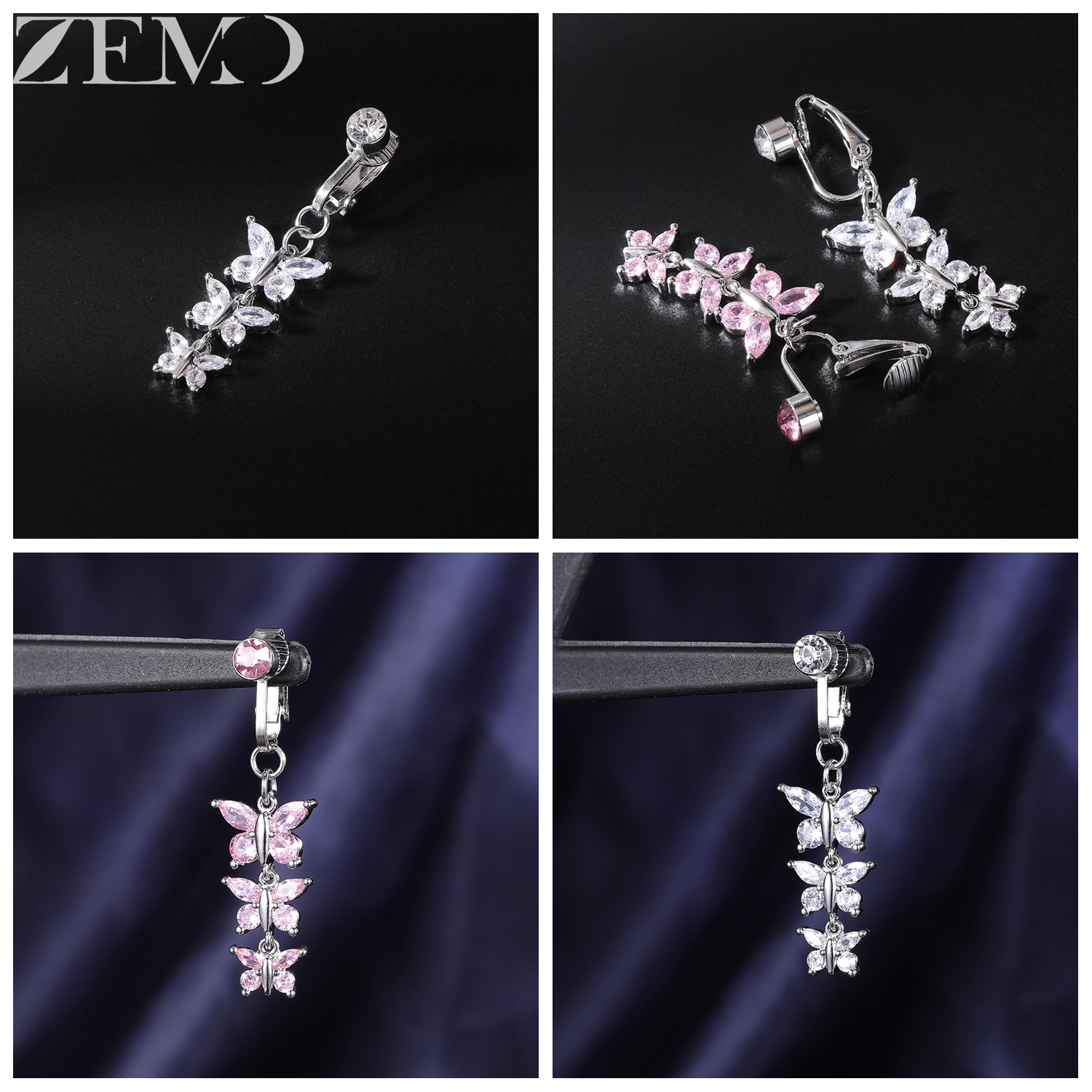 ZEMO 1 PC Stainless Steel Clip - Body Jewelry Belly Button Rings review and price