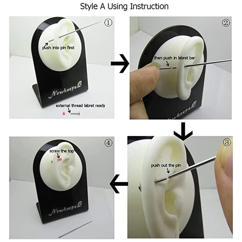 Steel Cone Insertion Pin Rod f - Body Jewelry Ear Piercing review and price